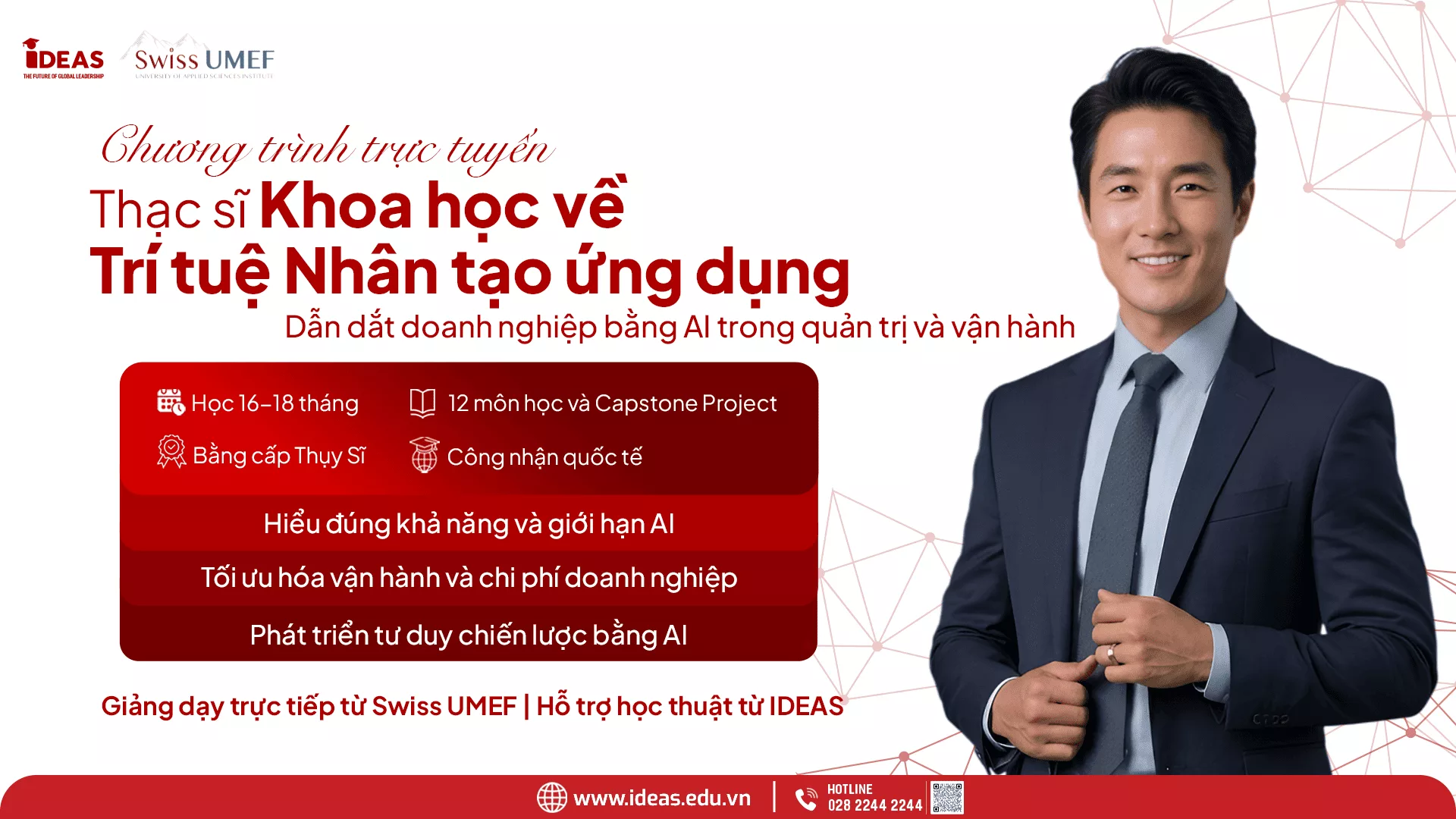 Swiss UMEF hợp tác IDEAS đưa chương trình Thạc sĩ Thụy Sĩ đến Việt Nam