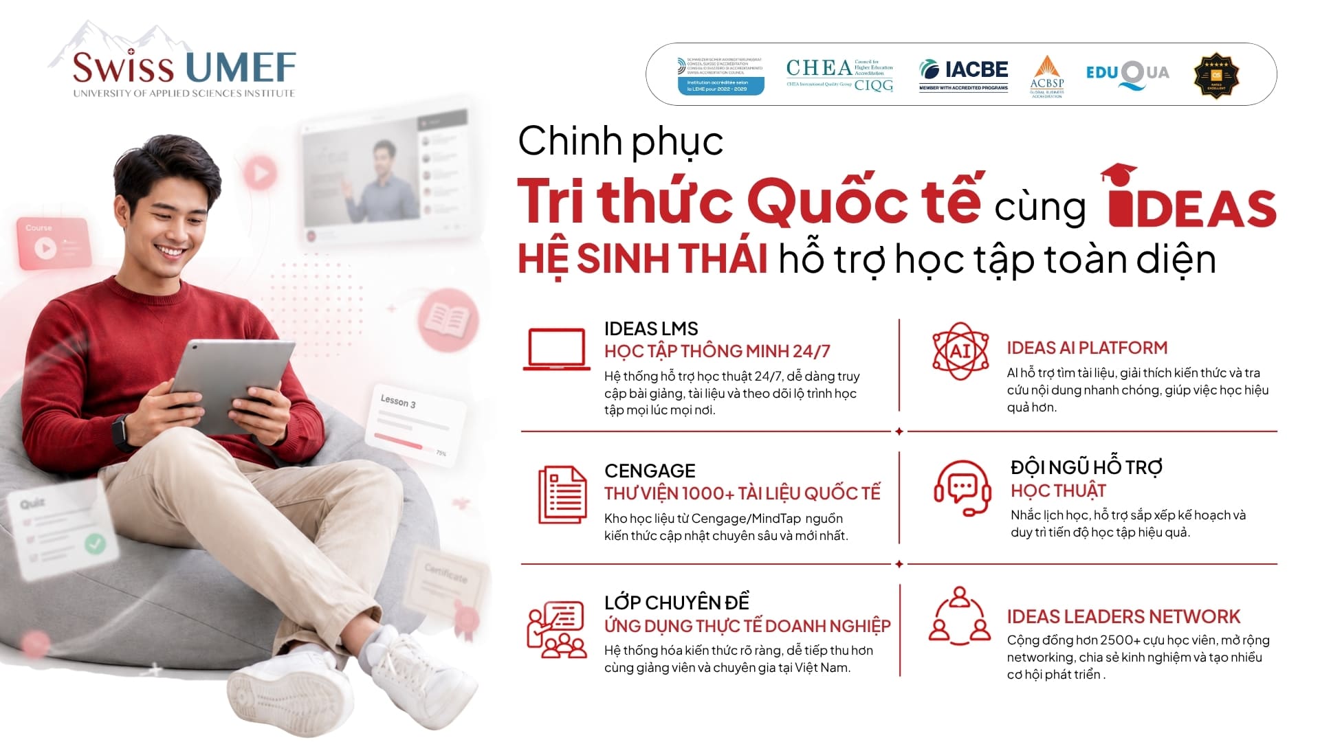 Hành trình chinh phục Thạc sĩ quốc tế của bạn luôn có IDEAS đồng hành